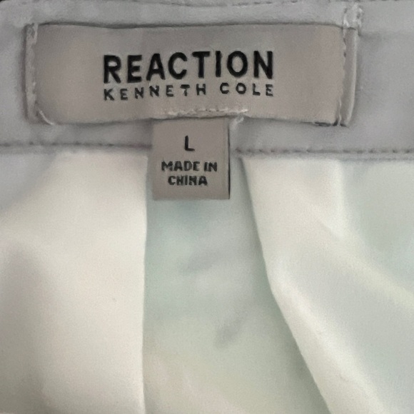 Kenneth Cole Reaction Women’s White Blouse w/ Black Trim & Roll Sleeves - Large - Picture 9 of 12